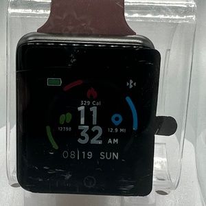 ITouch Smartwatch Black Case Merlot Strap